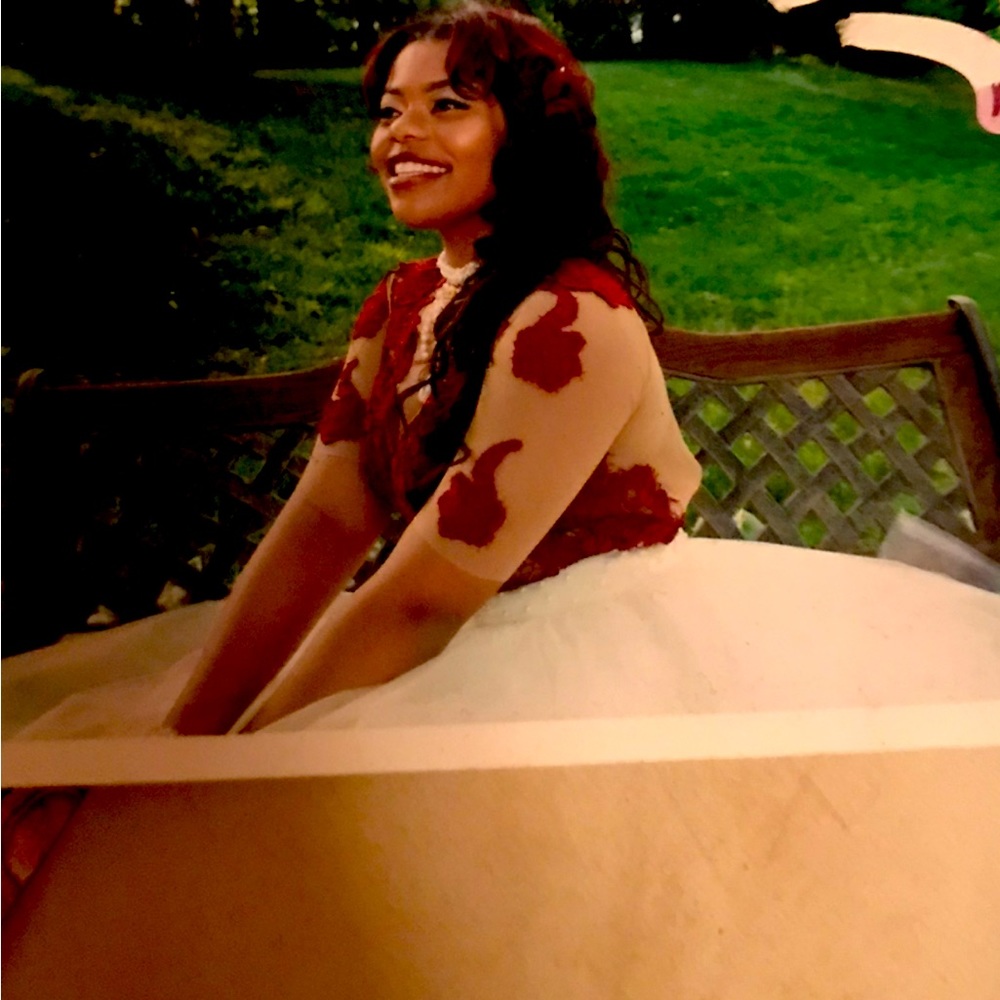 Custom made prom dress 2 pieces